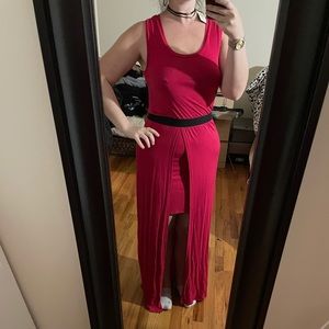 BCBG high low dress NWT small pink